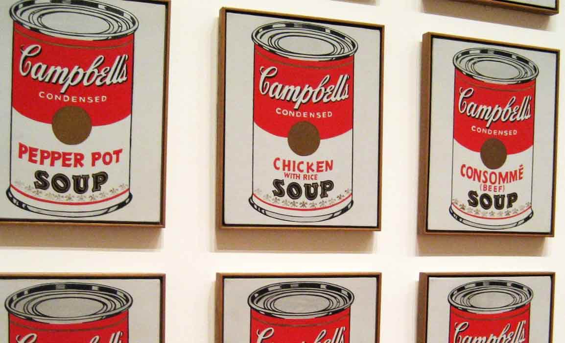 Campbell's Soup Cans by Andy Warhol.