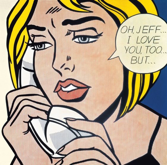 'Oh, Jeff...I Love You, Too...But....', Roy Lichtenstein, 1964.