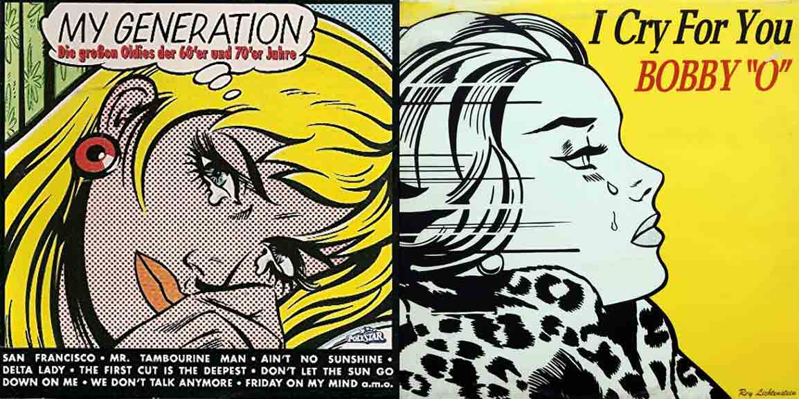 Roy Lichtenstein's album artwork for Bobby 'O'.