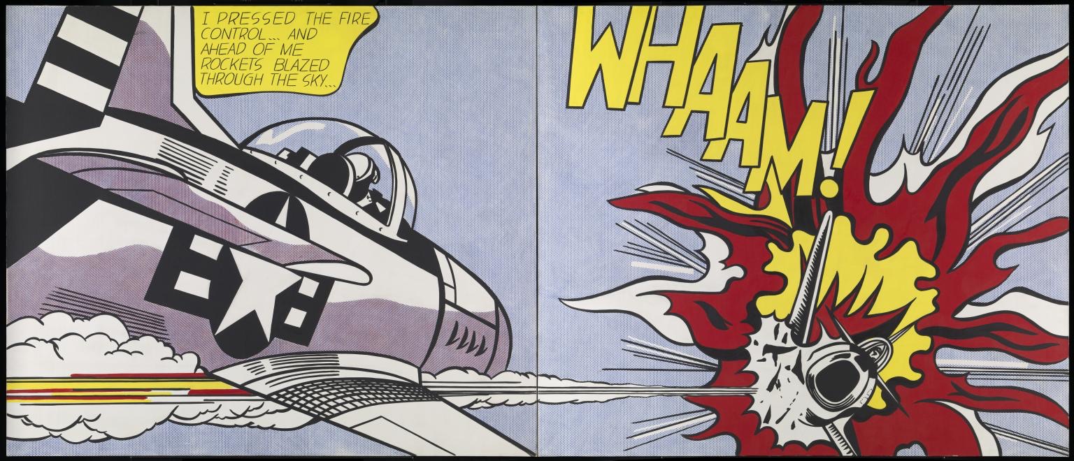 Roy Lichtenstein's 1963 painting 'Whaam!'.