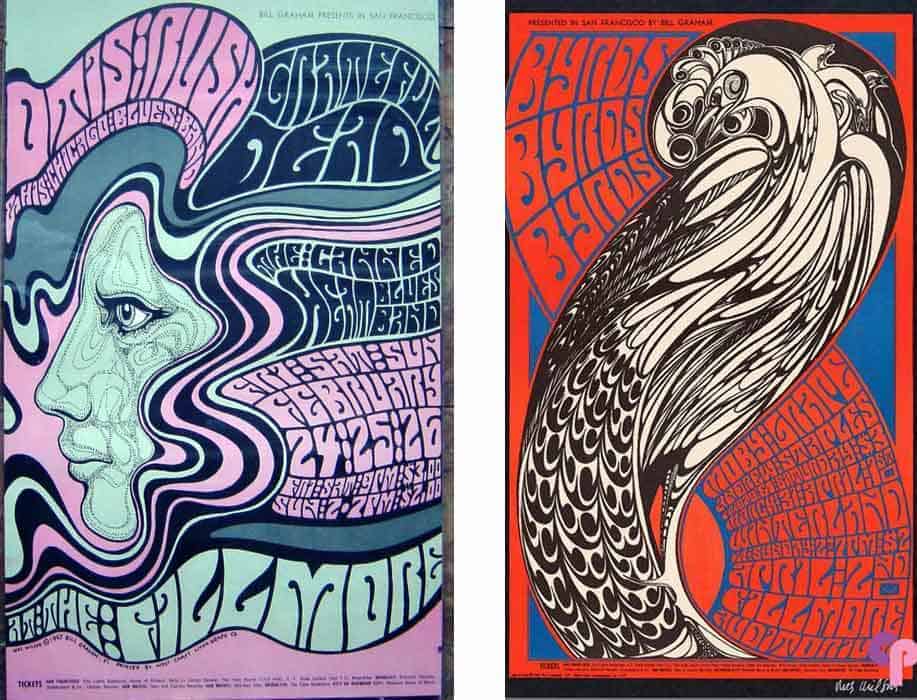 Psychedelic Pop Art by Wes Wilson.